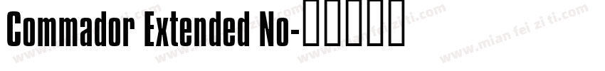 Commador Extended No字体转换